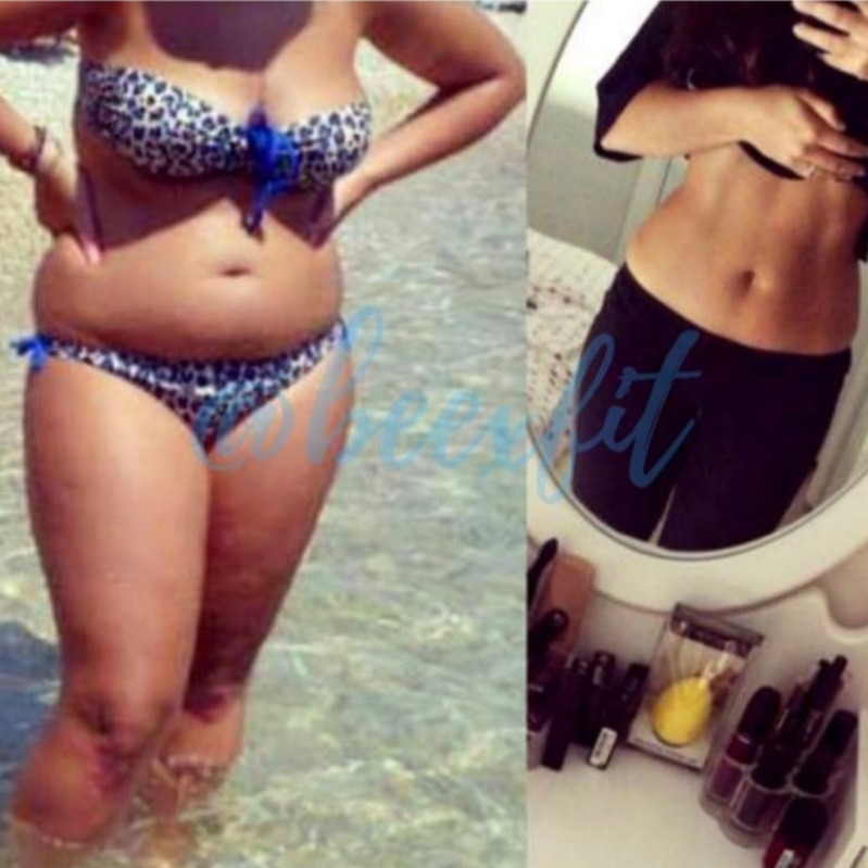 Transformation avant / après d'un membre Beexfit