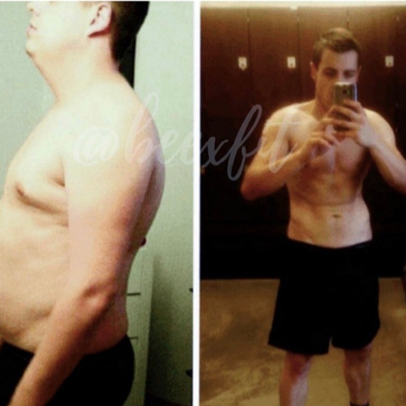 Transformation avant / après d'un membre Beexfit