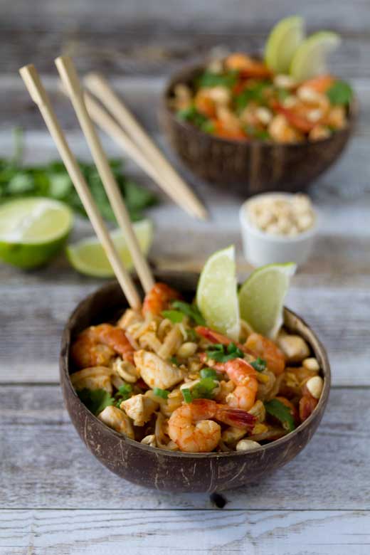 Pad thaï crevettes