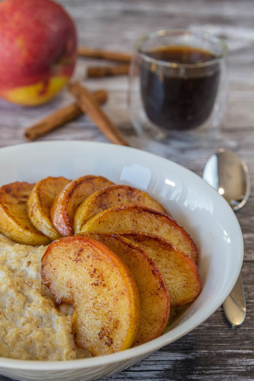 Porridge pommes cannelle